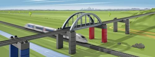 Märklin World 72218 H0 Hochbahn-Brücke, Baustein-Set, Erweiterung - Bild 1