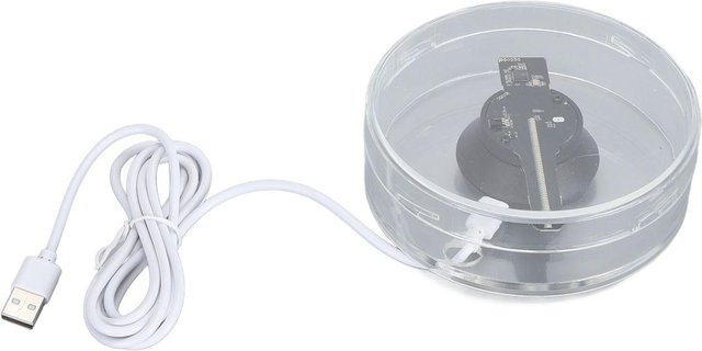OutsideWorld WiFi 3D Hologramm-Ventilator mit LED und transparentem Projektor für 3D-Werbung, Durchmesser: 11 cm - Bild 1