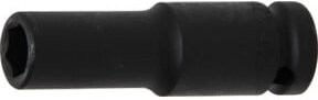 BGS Kraft-Steckschlüssel-Einsatz Sechskant tief 7212, Antrieb 12,5 mm (1/2 Zoll), SW 12 mm, Schwarz - Bild 1