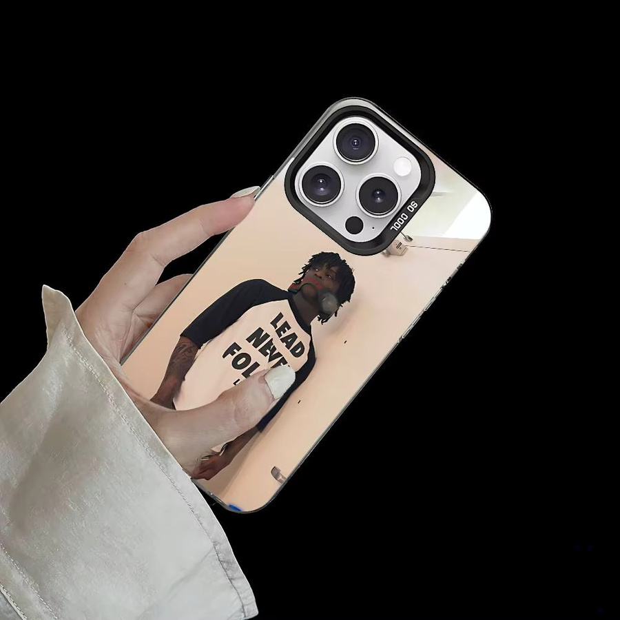 Mesuca Stoßfeste Handyhülle Chief Keef G-GLO G-GANG für iPhone 17 16 15 14 13 12 11 Pro Max X XS XR in Silber - Bild 2