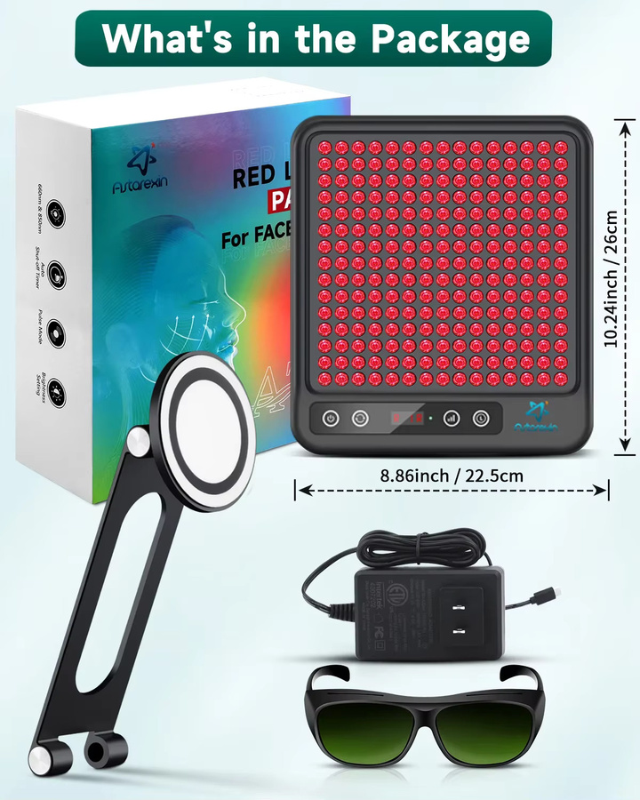 Astarexin Rotlicht-Therapie-Panel-Gerät, LED-Lampe, Unisex - Bild 2