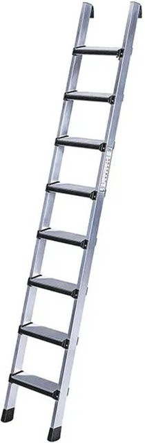 Iller Anlegeleiter aus Aluminium mit 7 gepolsterten Stufen, Farbe Silber - Bild 1