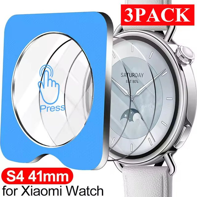 Xiaomi Displayschutzfolie Glas, Smartwatch S4 41mm, transparent, Unisex - Bild 1