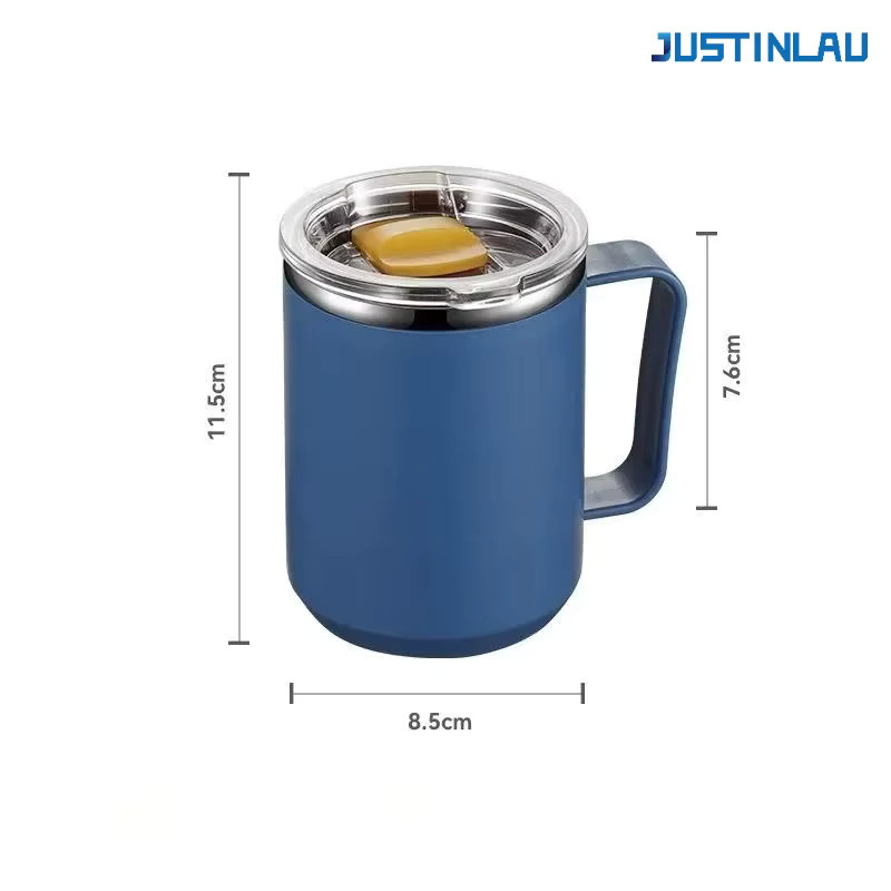 JUSTINLAU Edelstahl-Thermobecher mit Deckel, weiß, 450 ml - Bild 3