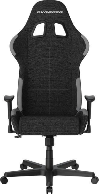 DXRacer Gaming Stuhl FORMULA Serie mit Stoffbezug in Schwarz-Grau und Racing-Design - Bild 1