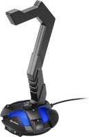 Sharkoon X-Rest 7.1 Headset Ständer Halterung in Schwarz oder Blau für PC und PlayStation - Bild 1
