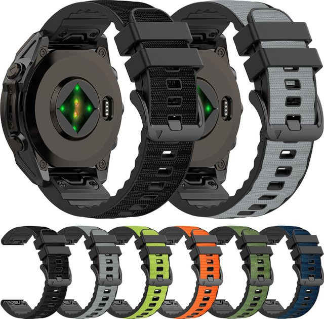 Garmin Uhrenarmband Nylon, Silikon, Multicolor, Unisex - Bild 1
