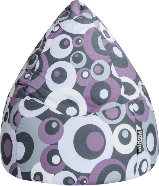 Sitting Point Sitzsack BeanBag Malibu 120 aus Baumwolle, Lila Bunt - Bild 1