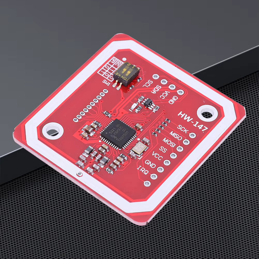ALLOYSEED PN532 NFC RFID Modul V3 Benutzer-Kit mit IC S50 Karten-PCB-Antenne in Rot für Arduino, I2C, SPI und HSU Schnittstellen - Bild 4