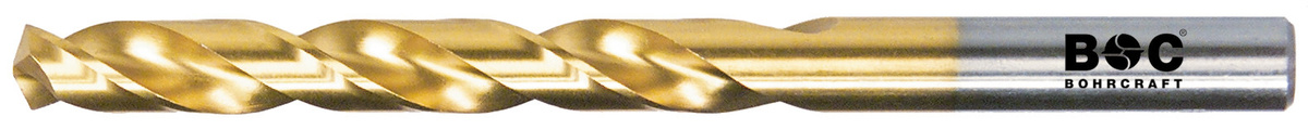 Bohrcraft Spibo DIN 338 HSS-TiN Metallbohrer mit Titan-Beschichtung in Gold, Durchmesser: 4,5 mm, 10er Packung - Bild 1