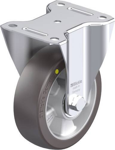 Blickle B-ALST 150K-AS Stahlblech-Bockrolle in Silber, Rad-Durchmesser: 150 mm, Tragfähigkeit: 400 kg - Bild 1