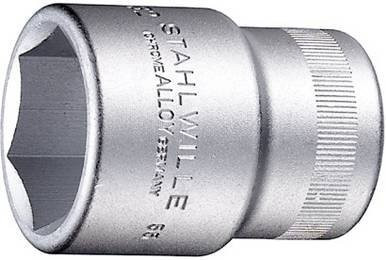 Stahlwille Steckschlüsseleinsatz 3/4 Zoll 6-kant SW 27mm Länge 54mm Silber - Bild 1