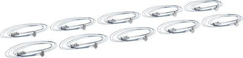 Hager KU9S115SBZ Anschlusskabel für SABO univers mit Stecker und Buchse, 10er Pack, Länge: 115 cm, Farben: Schwarz/Blau/Silber - Bild 1