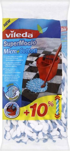 Vileda Super Mocio Nachfüllpackung in Weiß und Blau - Bild 1