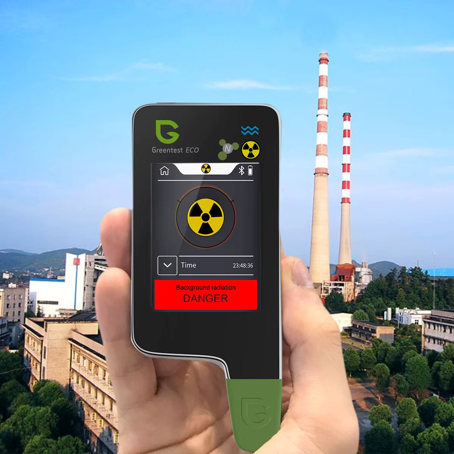 Greentest ECO 4FT Umweltstrahlungsdetektor Tragbarer Nitrat-Tester für Obst, Gemüse und Fleisch in Weiß - Bild 3