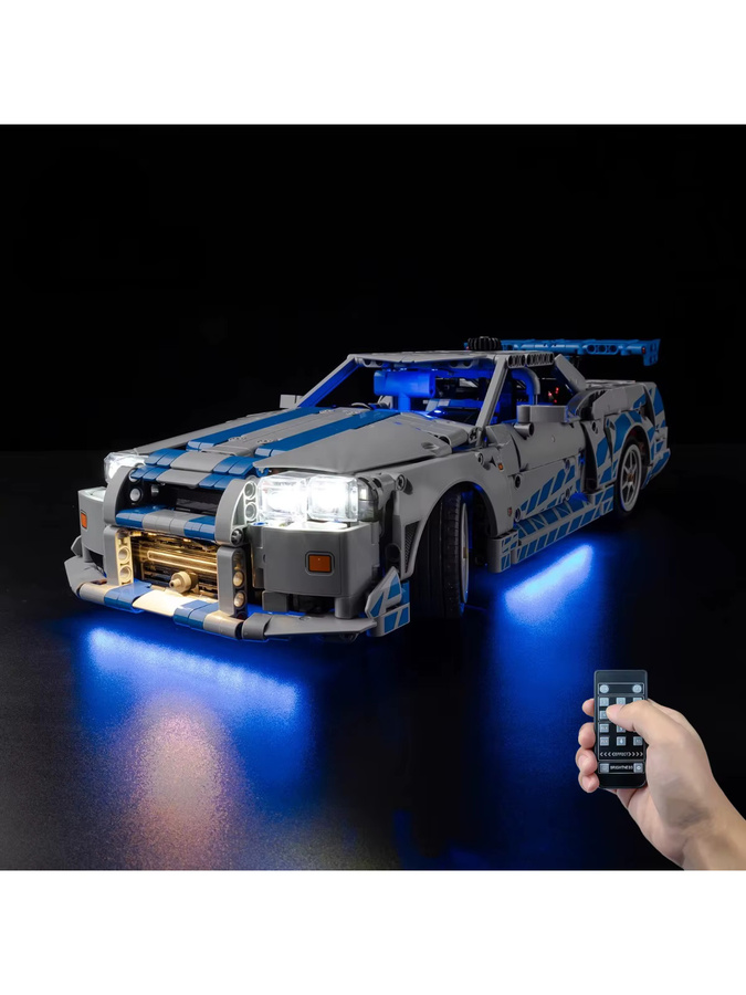 LEGO Technic LED-Lichtset, passend für 2 Fast & Furious Nissan Skyline GT-R R34 Auto 42210 - Bild 4