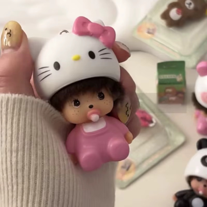 Bandai Hello Kitty Schlüsselanhänger, Vinyl Anime-Figur - Bild 4