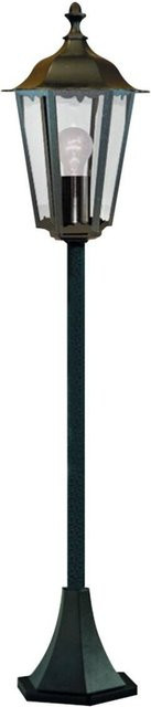 Alex Außenleuchte als Poller-Laterne in Schwarz mit transparentem Glas, B/H: 22 x 105 cm - Bild 1