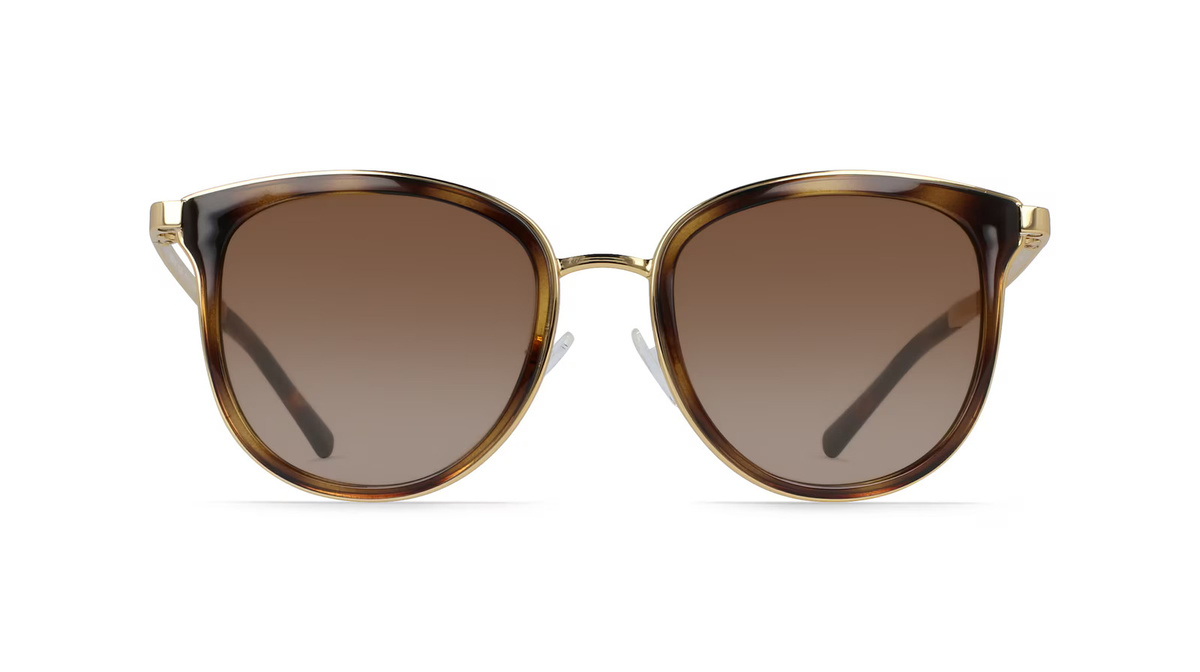 Michael Kors MK1010 Sonnenbrille Cat Eye, Vollrand, Metall, braun, Damen - Bild 1