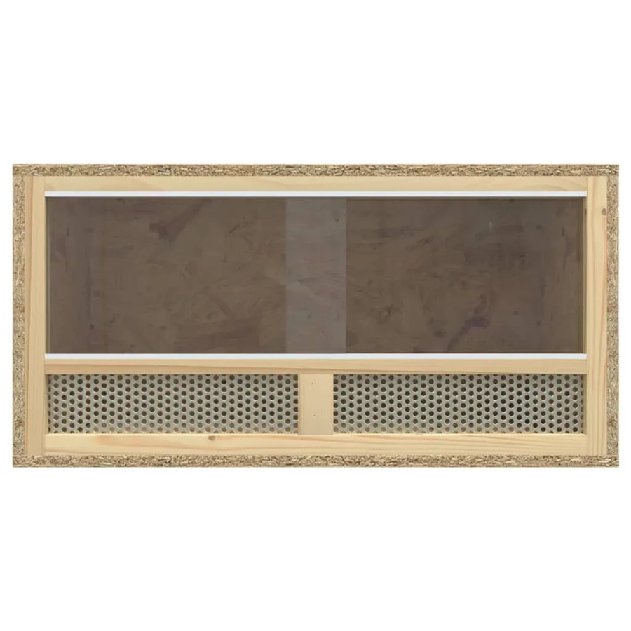 vidaXL Terrarium aus Holzwerkstoff und Glas in Braun, B/T/H: 60 x 30 x 30 cm - Bild 2
