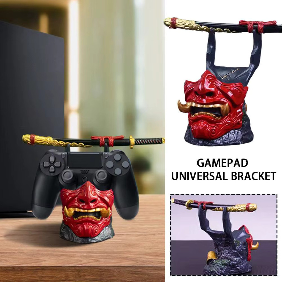 Universal Gamepad Ständer Anime Schlacht Geist für PS5, PS4 und Xbox Controller in Rot - Bild 4