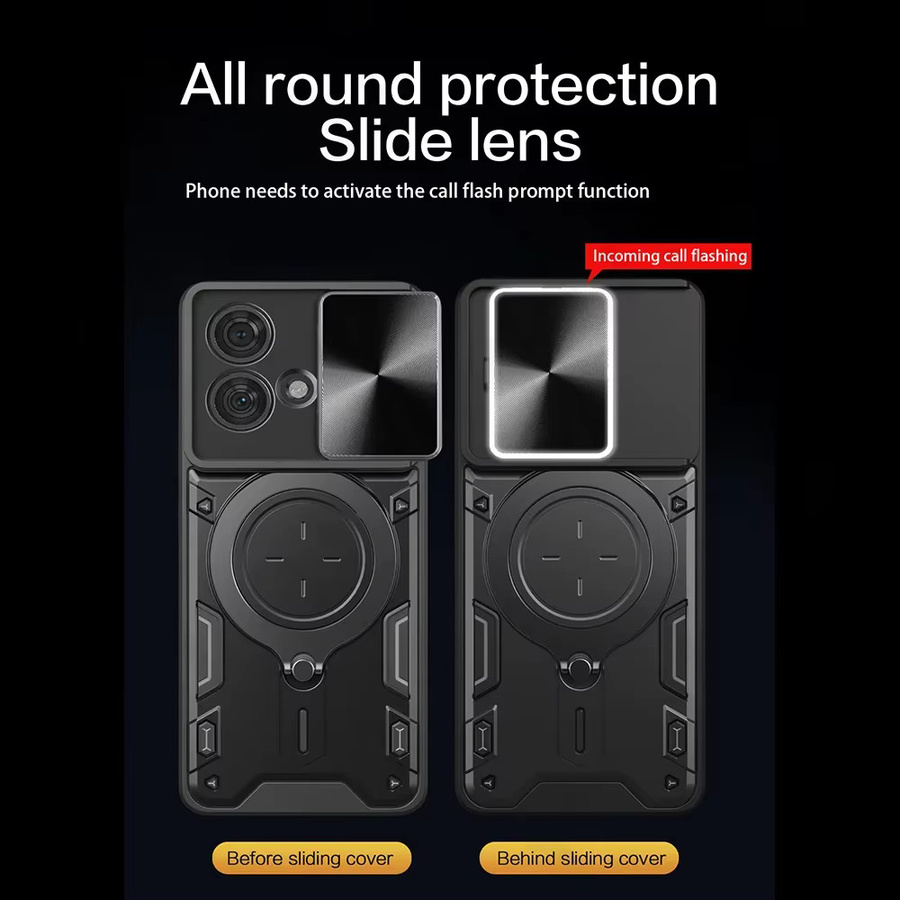 Military Armor Schutzhülle für Motorola Moto G84 G54 G14 G22 G71 G53 G52 G62 G72 G32 mit Kameraobjektiv-Schutz in Schwarz und Gold - Bild 2