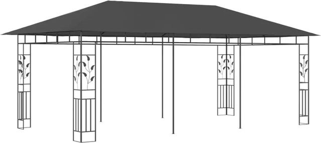 vidaXL Pavillon mit Moskitonetz in Anthrazit B: 600 cm, T: 300 cm, H: 273 cm - Bild 1