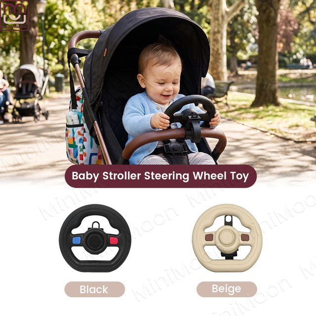 momo&dudu Universelles Spiel-Lenkrad für Kinderwagen & Buggys, mit Musik - Bild 1