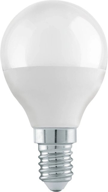 Eglo LED Leuchtmittel E14 Globeform in Weiß, Warmweiß, 4,9 W, Opale Optik - Bild 1
