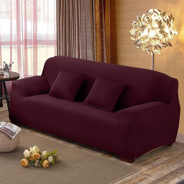 LEVIVEI Stretch-Sofabezug in Lila, elastischer Couchbezug für Sessel und Sofas, M Size (Breite: 145-185 cm) - Bild 1
