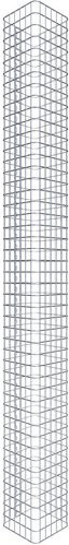 Gabiona Gabionensäule eckig, silberfarben, H x B x T: 230 x 32 x 32 cm - Bild 1