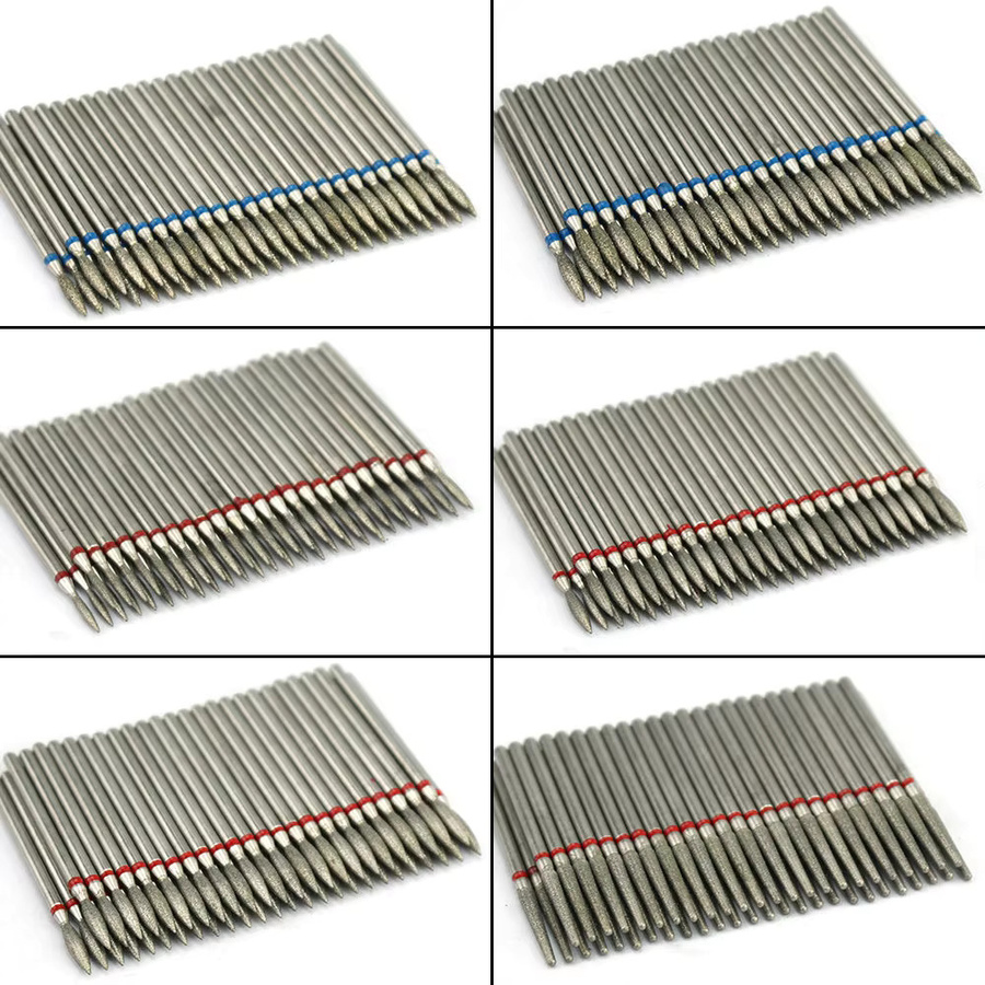 Ysen Nagel Bohrer Bits Diamant Fräser, 50er Set, Maniküre Zubehör - Bild 3