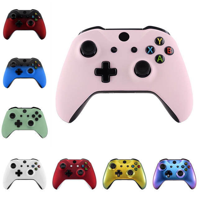 eXtremeRate Frontplatte Gehäuseabdeckung für Xbox One S und Xbox One X Controller Modell 1708 in Sakura Pink - Bild 1