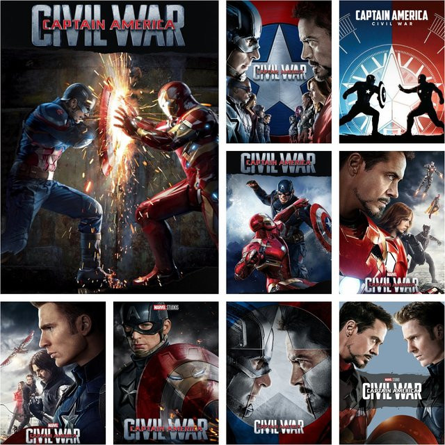KAYOU DIY Diamantmalerei Set Captain America Civil War Mosaik Stickerei für Kinder in Multicolour - Bild 1