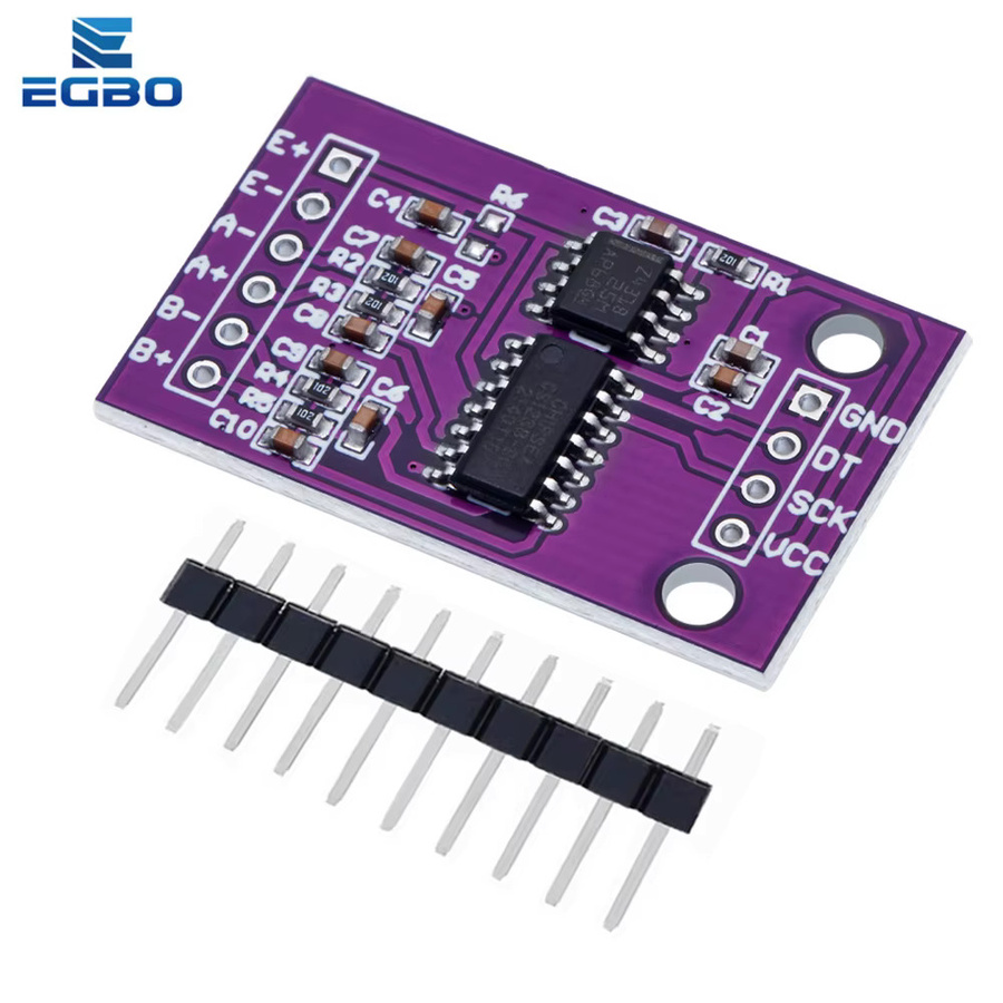 EGBO Cs1238 24-Bit-ADC-Modul mit TL431 externem Referenzchip für Zweikanal-Wägesensoren in Lila - Bild 2