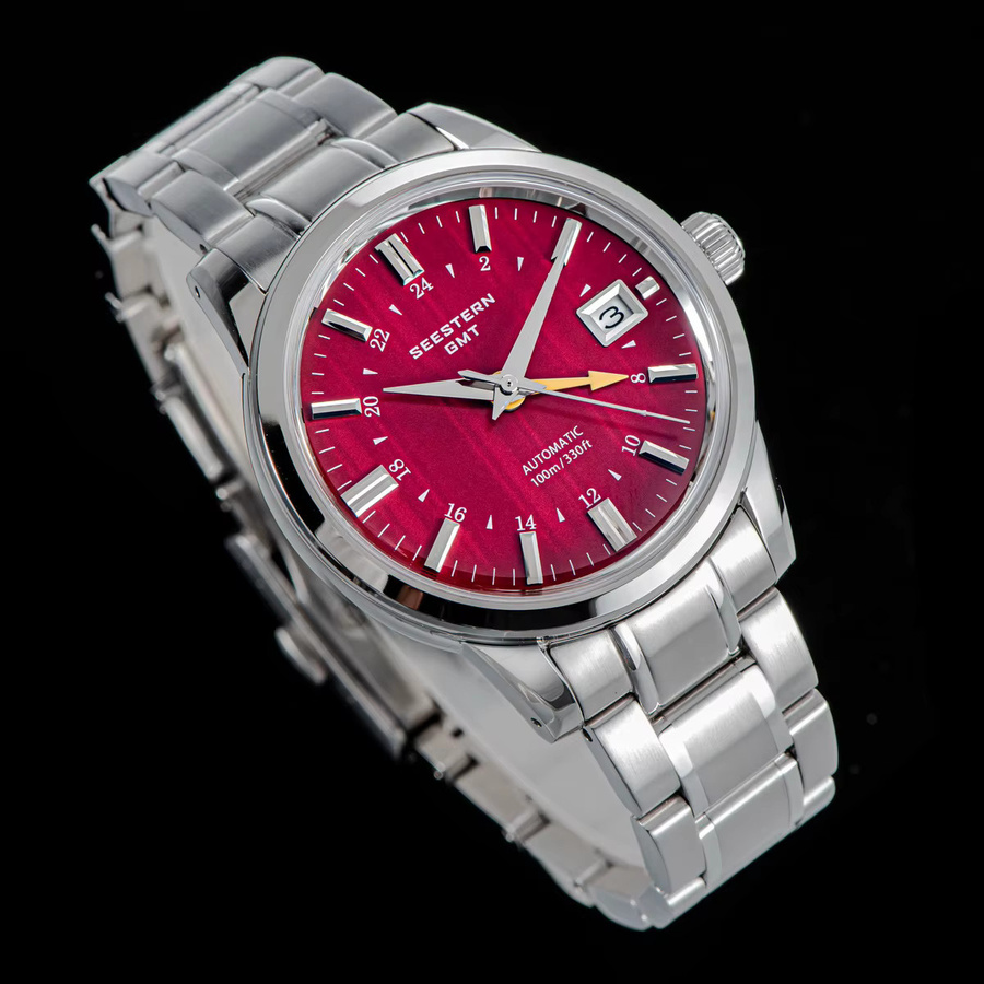 SEESTERN Armbanduhr, Automatik, GMT, Edelstahl, Saphirglas, Herren - Bild 3