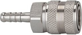 Riegler Schnellverschlusskupplung NW 7,2 aus Edelstahl 1.4305 in Silber mit Tülle LW 8 - Bild 1