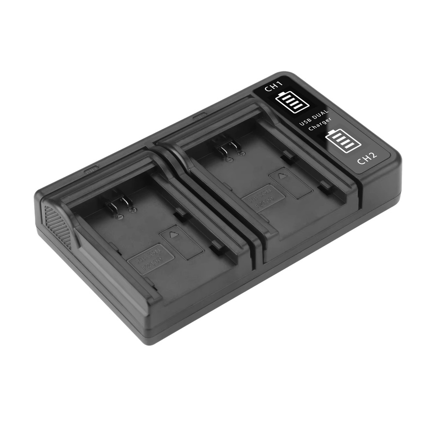 Sony Dual-USB-Ladegerät für NP-FZ100 Akkus in Schwarz für ZV-E1, FX3, FX30, A1, A9 II, A7R V, A7S III, A7 IV, A6600 und A7C Kameras - Bild 2