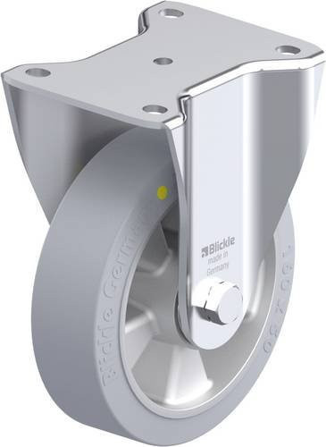 Blickle Stahlblech-Bockrolle BH-ALEV 160K-SG-AS in Grau, Rad-Durchmesser: 160 mm, Tragfähigkeit: 350 kg - Bild 1
