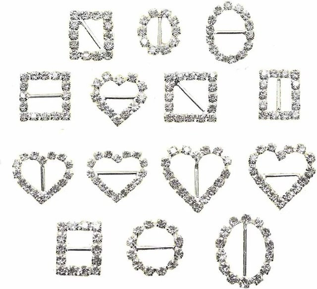 Strass Schnalle, 10 Stück, Schmuck Zubehör - Bild 1