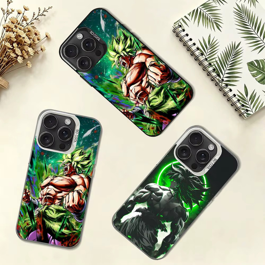 Dragon Ball Broly Stoßfeste Handyhülle in Silber für iPhone 11 bis iPhone 17 Pro Max - Bild 2
