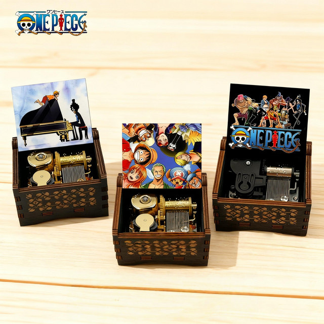 Bandai One Piece Binks Sake Handkurbel-Spieluhr aus Holz als mechanische Oktav-Orgel in Multicolor - Bild 1