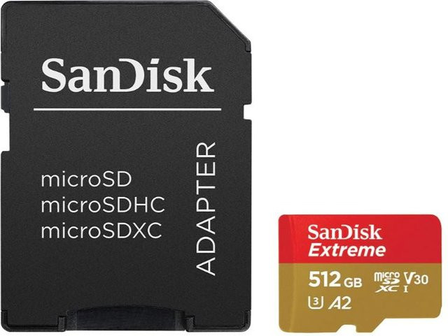 SanDisk Extreme microSDXC Speicherkarte 512GB V30 A2 Multicolor - Bild 2