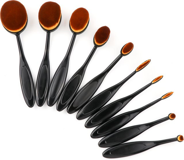 10er-Pack Craft Ink Blending Brushes Set aus Kunststoff in Schwarz für die Kartenherstellung - Bild 1