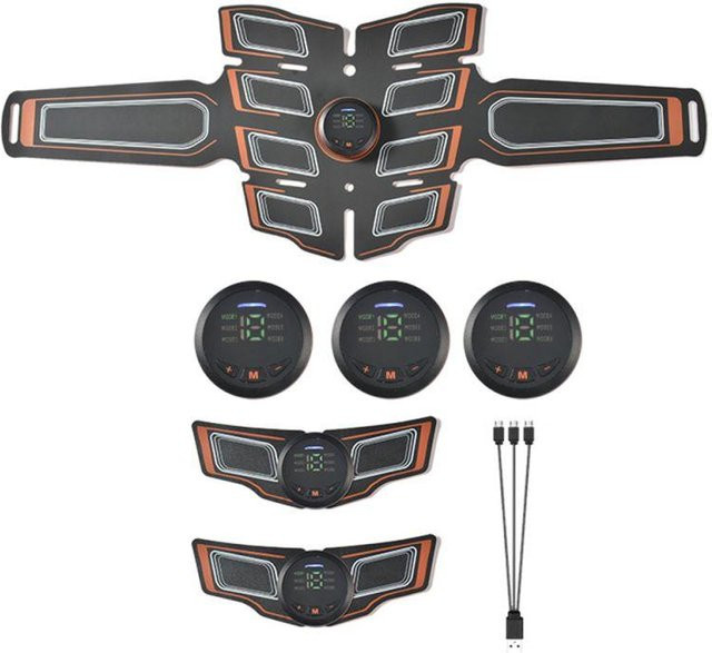 emsa EMS-Bauchmuskelstimulator-Trainer in Orange, USB-wiederaufladbares Fitnessgerät für das Bauchmuskeltraining - Bild 1