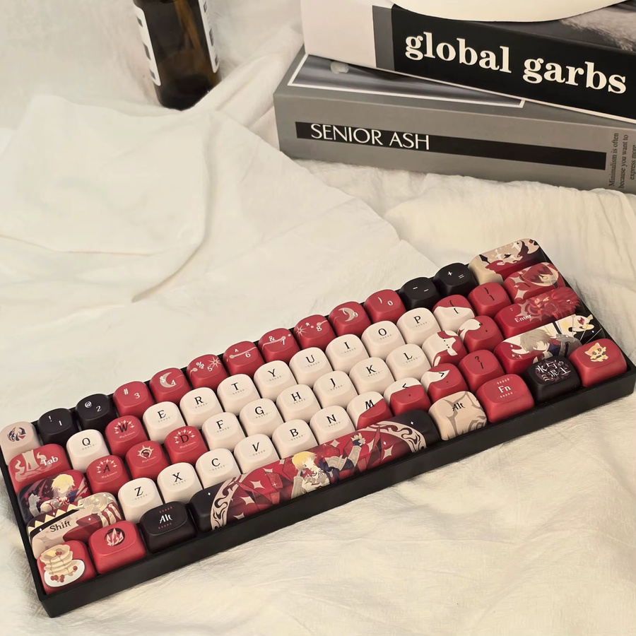 Mydei Honkai Star Rail Anime Tastenkappen Set aus PBT Dye-Sub für Cherry MX Switches, 120 Stück, Mehrfarbig - Bild 5