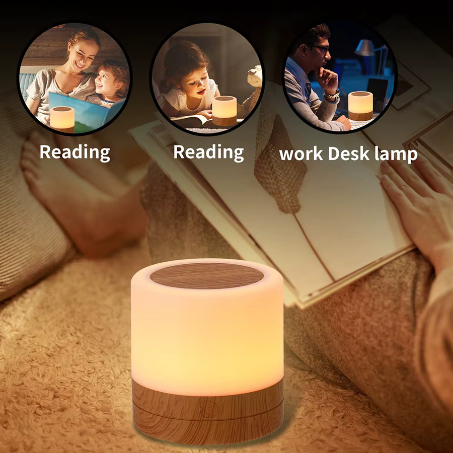 SHENZHITECH RGB LED Nachtlampe mit Fernbedienung und Touch Control, Mehrfarbiges Camping Licht für Schlafzimmer und Zelt - Bild 3