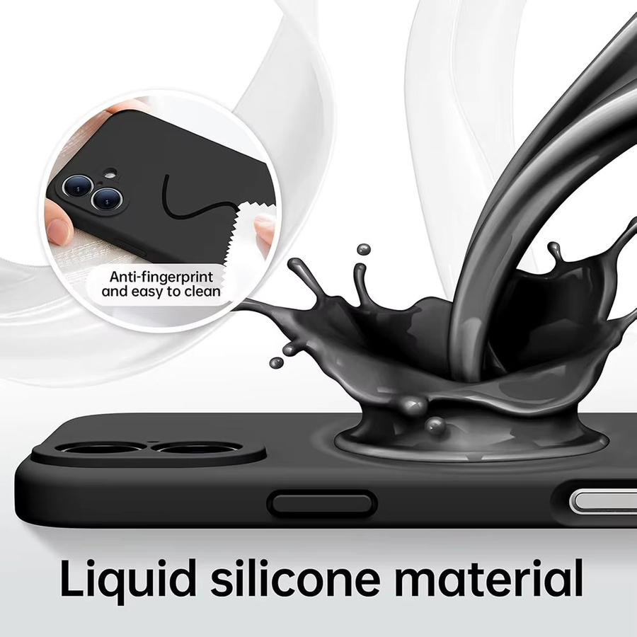 Luxus Silikon Schutzhülle für iPhone in Schwarz - Bild 3