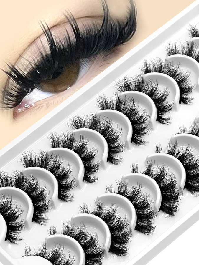 Lasvirey Künstliche Wimpern, 5D, Volumen, Unisex - Bild 7