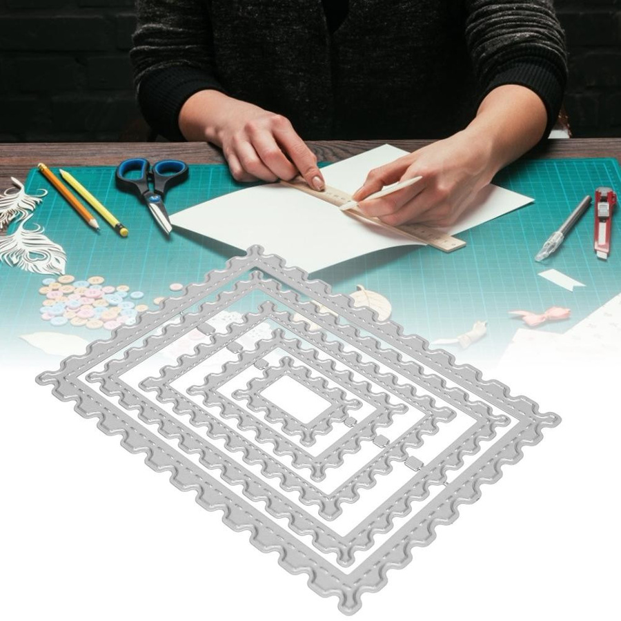 Stanzform aus Kohlenstoffstahl für Scrapbooking und DIY-Dekoration in Silber - Bild 2